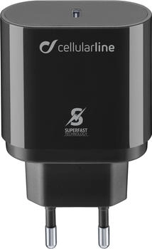Cellular Line ACHSMUSBCPD25WK Ladegerät für Mobilgeräte Schwarz Indoor (ACHSMUSBCPD25WK)