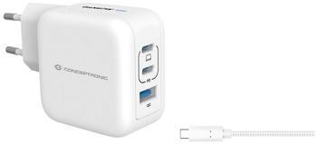 Conceptronic Ladegerät 3Port 67W 2xUSB-C 1xUSB-A+3-in-1 ws (ALTHEA17W)