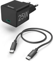 Hama - Schnellladegerat 1x Usb C Mit Kabel 25w Pd 10m Schwarz