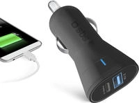 15W Car Charger - 2.1A + 3A - Black