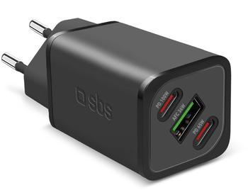 SBS Mobile SBS PD Reiselader 100W 2x USB-C/1x USB GaN weiß (TETRGANUSB2CPD100W)