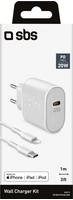 SBS TETRKITPD20LIGW Ladeger&auml;t f&uuml;r Mobilger&auml;te Wei&szlig; Indoor (TETRKITPD20LIGW)