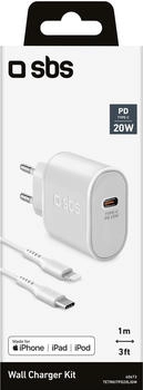SBS Mobile SBS TETRKITPD20LIGW Ladeger&auml;t f&uuml;r Mobilger&auml;te Wei&szlig; Indoor (TETRKITPD20LIGW)