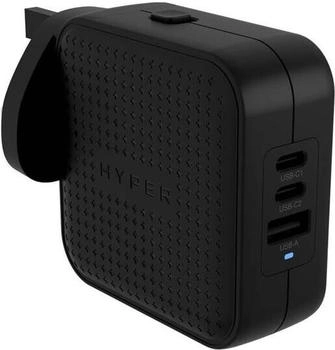 Targus HyperJuice - Netzteil - GaN - 70 Watt - Power Delivery 3.0 + PPS Quick Charge 3.0 - 3 Ausgabeanschlussstellen (2 x USB-C USB) - Schwarz (HJ1003BKWWGL)