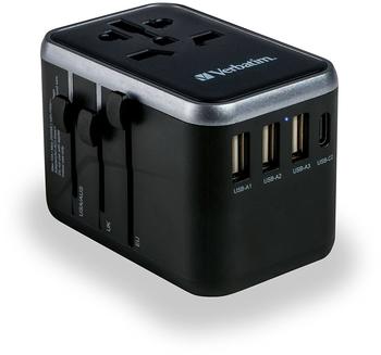 Verbatim UTA-04 Universal Reisestecker & USB-C/A Charger 61 W (49546) Verbatim UTA-04 Universal Reisestecker & USB-C/A Charger 61 W (49546)