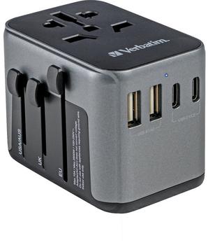Verbatim UTA-03 Universal Reisestecker & USB-C/A Charger 30 W (49545) Verbatim UTA-03 Universal Reisestecker & USB-C/A Charger 30 W (49545)