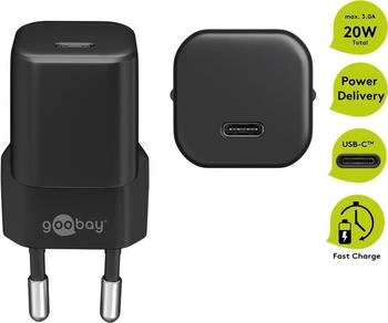 Wentronic Goobay 61083 Ladeger&auml;t f&uuml;r Mobilger&auml;te Schwarz Indoor (61083)