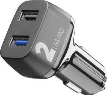 Cellular Line Car Multipower 2 FAST - iPhone - Samsung - Xiaomi - Oppo and other Smartphones and Tablets (USB2QC36WK)