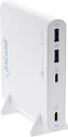 InLine&reg; USB Netzteil, GaN Ladeger&auml;t, 4-Port, 2x USB-C + 2x USB-A, 120W, wei&szlig;