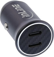 InLine&reg; USB KFZ Stromadapter Power Delivery, 2x USB-C, schwarz, max. 33W