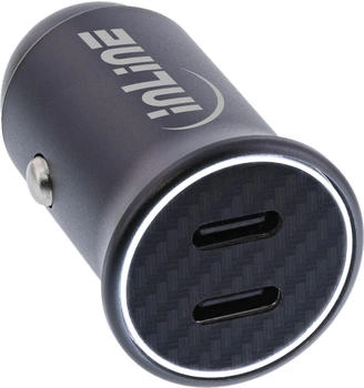 InLine USB KFZ Stromadapter Power Delivery - 2x USB-C - schwarz (31502Y)
