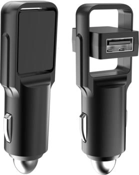 RealPower 219735 Ladeger&auml;t f&uuml;r Mobilger&auml;te Schwarz Auto (219735)
