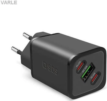 SBS Mobile SBS PD Reiselader 65W 2x USB-C/1x USB GaN weiß (TETRGANUSB2C65W)