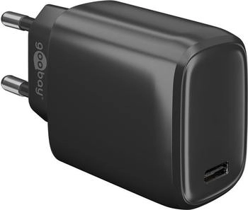 Wentronic Goobay USB-C&trade; PD (Power Delivery) Schnellladeger&auml;t (25 W) schwarz (65367)