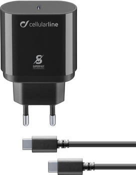 Cellular Line Super Fast Charger Kit USB-C 25W Black