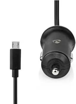 Nedis USB Kfz-Ladegerät Micro-USB 2,4A Schwarz (CCHAM240ABK)