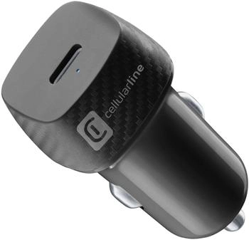 Cellular Line USB-C Auto Ladegerät 20W Schwarz (CBRUSBCPD20WK)