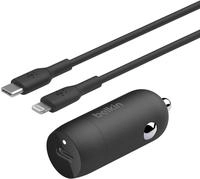 Belkin USB-Ladeger&auml;t "USB-C Kfz-Ladeger&auml;t inkl. Lightning, 1m"