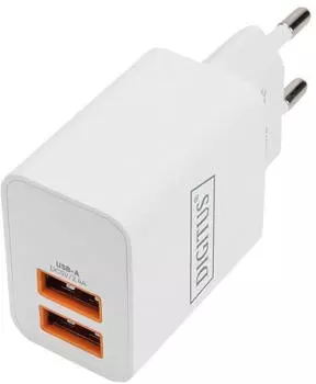 Digitus Dual USB-A Wall Charger 15.5 W White