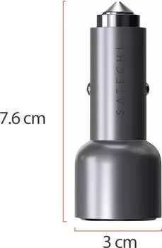 Satechi Dual Car Charger 40 W Grey