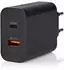Nedis USB-C 65 W + USB-A 18 W Wall Charger Black