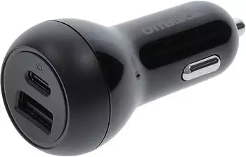 OtterBox Dual-Port Car Charger 32 W USB-C + USB-A Black
