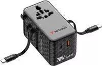 Verbatim Charge'n' Travel 70W 2C retractable Universal