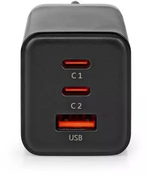 Nedis GaN wall charger USB-A & USB-C 65W