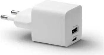 19twenty8 USB-C & USB wall adapter 25W White
