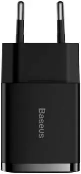 Baseus Compact wall charger 2x USB-A 10.5W Black