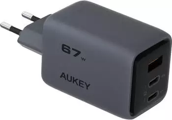 Aukey USB-C 67W PD GaN charger PA-C3 Comet Mix 3