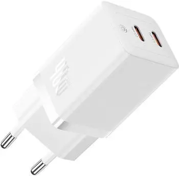 Baseus 40W GaN Charger 2x USB-C White