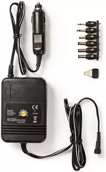 Nedis Car cigarette adapter 24W 6 DC plugs Black