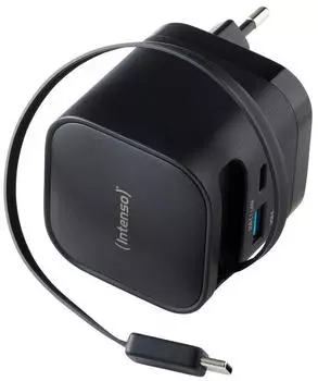 Intenso Power Adapter W65ACIC GaN black USB Ladeger&auml;t 65 W 1x USB-C&reg; (7806520)
