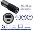 Akyga AK-CH-26 USB Ladegerät 100 W 1x USB-C® 1x USB-A QC 3.0 USB PD 3.0 Grau