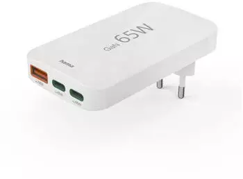 Hama Universal-USB-C-Notebook-Netzteil flaches Ladeger&auml;t GaN PD 5-20V/65W
