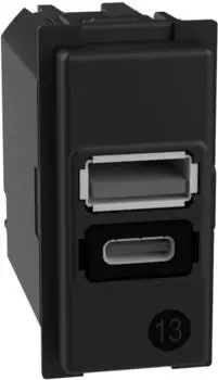 Bticino Living Now USB-Ladeger&auml;t Typ A+C 15W (K4191AC)