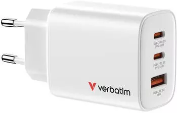 Verbatim Essentials GaN Wall Charger 65W White