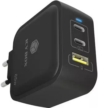 Raidsonic Icy Box GaN Wandladeger&auml;t USB-C Adapter 65 W Schwarz (IB-PS1030-PD)