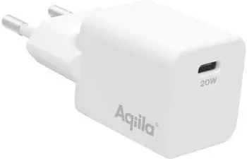 Aqiila W1 USB Ladeger&auml;t 20 W 1x USB-C Wei&szlig; Innenbereich (AQWCW1PBI20W898)