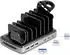 DeLock 41461 USB Ladegerät 112 W USB-A USB-C USB PD Grau Schwarz Steckdose