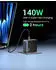 Ugreen Nexode 140W 4-Port GaN Wall Charger Universal Gray