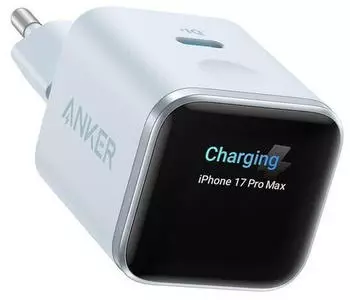 Anker Nano Ladeger&auml;t (45W, Smart Display) blau