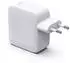 Hama Schnellladegerät GaN 2x USB-C ausziehbares Ladekabel PD 65 W Weiß