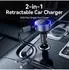 Vention Car charger USB-C Lightning cables (3A)