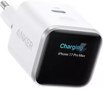 Anker Nano Ladeger&auml;t (45W, Smart Display) weiss