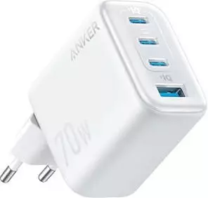 Anker Zolo Ladegerät (70W, 4 Ports) weiss