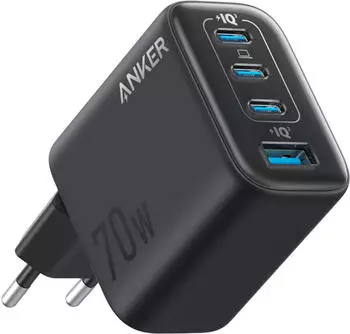 Anker Zolo Ladegerät (70W, 4 Ports) schwarz