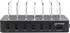 Manhattan 102254 USB Ladestation 50 W 6x USB-A Schwarz Transparent