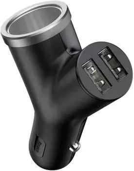 Baseus Car charger 2x USB-A 40W (3.4A) Black